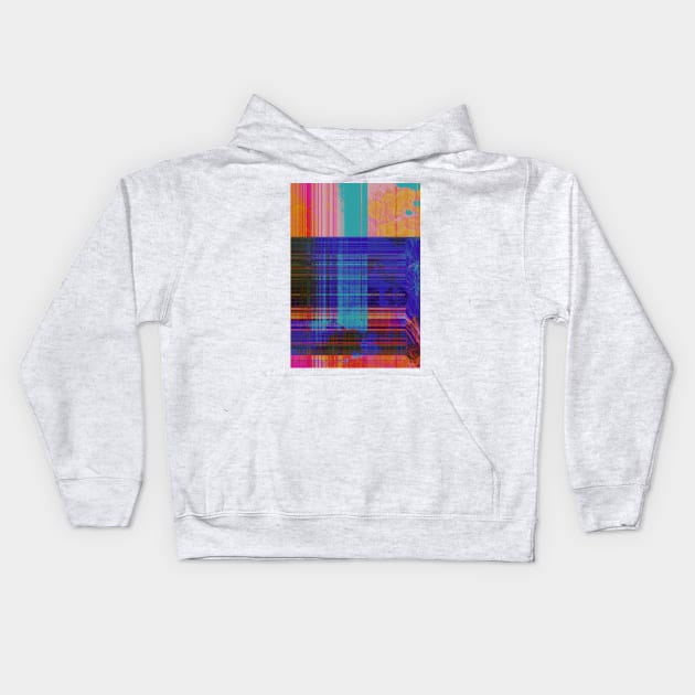 Colorful networking Kids Hoodie by Uniquepixx